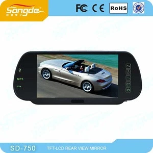 7" bluetooth rearview parking system car reversing/car reverse camera bluetooth kit/car reverse mirror