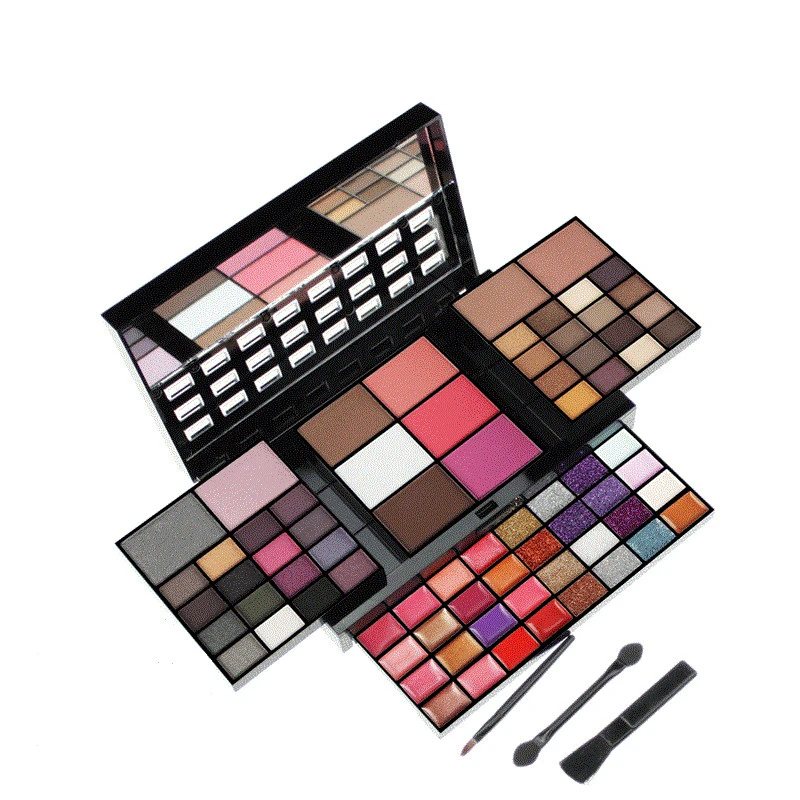 74-color eyeshadow palette private label Makeup Sets glitter eyeshadow eye shadow palette