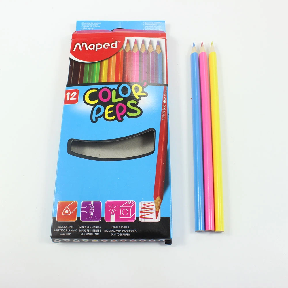 7inch wholesales environmental material 12 pcs color pencil set