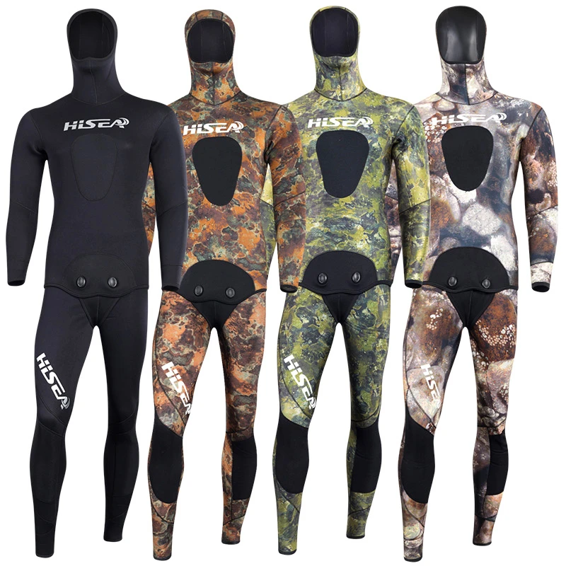 7mm Scuba Diving Suit Freediving fullsuit Camouflage spearfishing wetsuit