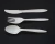 Import 8 INCH Disposable Bio PLA Cutlery Compostable Flatware Black Biodegradable Knife Spoon Fork from China