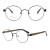 Import 8015 latest model small round wood metal eyeglass frame from China
