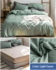 A grade wholesale disposable Adult high count fabric one time use polyester bed sheet for home use