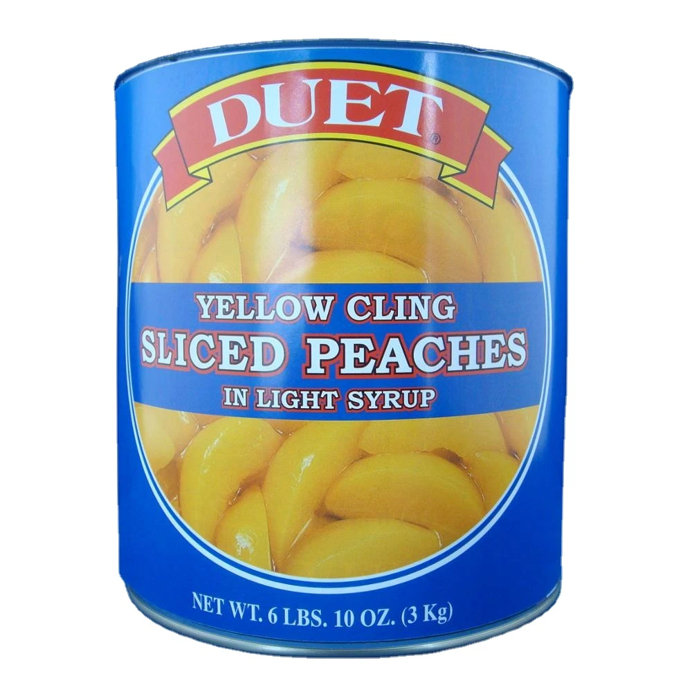 A10 can canned peaches diced/slices 3000g
