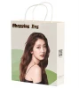 A4   Sublimation Coated Plain white blank Paper Tote Shopping bag For Heat Press machine  Logo Printing