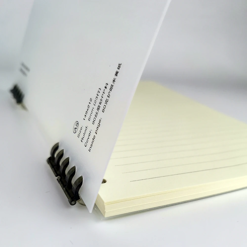 A5 60 Sheets Loose-leaf  Gift  PVC Cover Notebook
