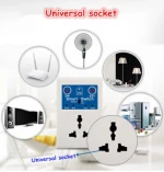 AC110-220V 2200W 10AMP GSM Remote Control Power Switch Suitable for AU/EU/UK Plug with Power Failure SMS Reminder Automatically