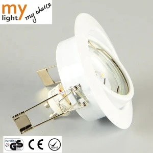 Adjustable modern down lights led ceiling light with GU10 3W white