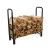 Import Adjustable outdoor indoor heavy duty 4 ft black stainless steel tubular storage metal firewood holder fire wood log rack from China