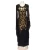 Import African fashion womens embroidery sequins round collar big flare sleeve slim dress from China