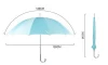  China Wind resistant Sun protection Aluminum Straight umbrella with hook handle