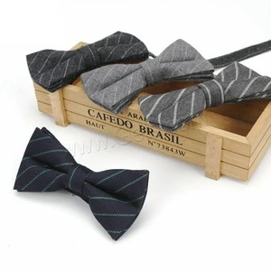 Wholesale New Fashion Stripe Design Cotton Bow Tie Men 1244520