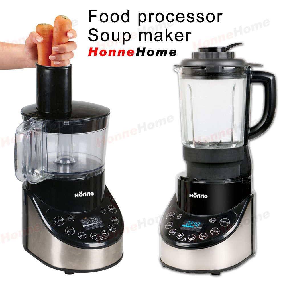 All in one food processor &amp; soup maker with LCD display