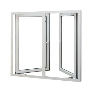 Aluminum frame double glazed tempered glass windows