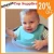 Import Amazon best sellers Soft Waterproof Silicone Baby Bib with Food Catcher, Baby Silicone Bib from China