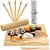 Import Amazon custom brand wooden sushi making set bamboo sushi maker set with logo from China