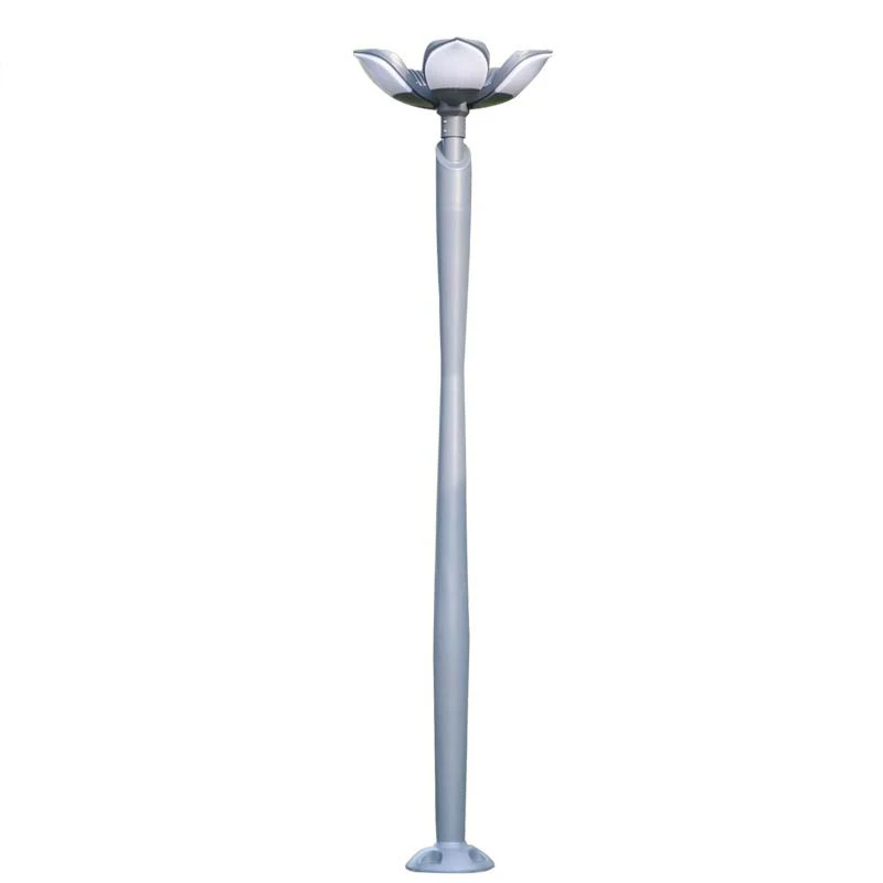 Amazon lights outdoor lighting spotlight Lotus flower decorated garden  post lights double Lamp holderSand Gray  lamp