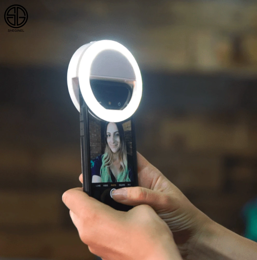 Amazon Portable Phone Ring Light Beauty Flash Selfie Light Ring LED selfie ring light
