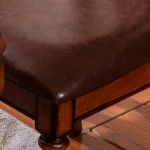 American dining table and chair all solid wood dining chair retro taohuaxinmu simple dining chair assembly furniture