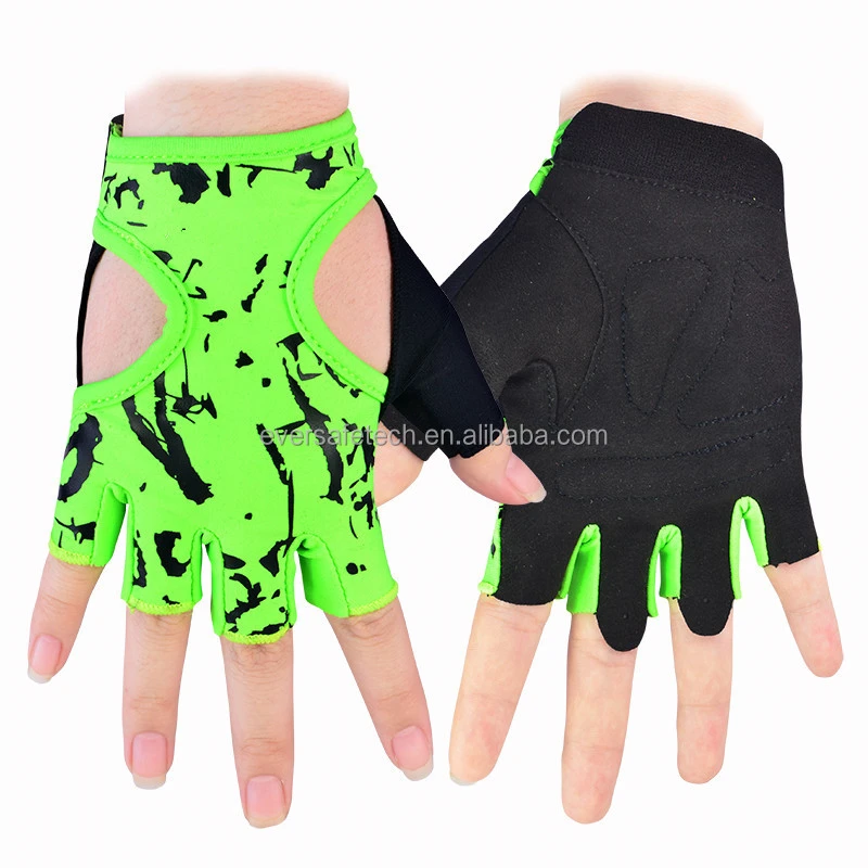Anti-skid Half Finger Gym Gloves Sports Body Building Wrist Gloves Women Dumbbell Fitness Exercise Weightlifting