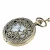 Import Antique Copper Steampunk Vintage Hollow Bronze Gear Hollow Quartz Pocket Watch Necklace Pendant Clock Chain Mens Women from China