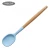 Import Aqua blue Silicone kitchen utensil gadgets heat resistant  Cooking  service spoon  silicone from China