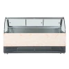arc glass double temperature supermarket refrigerator cooked food frozen meat meat display showcase