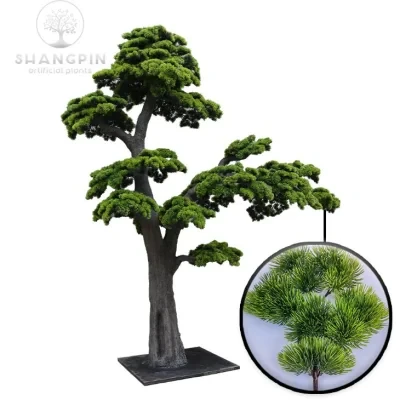 Artificial Small Japan Pine Tree with Green Leaf