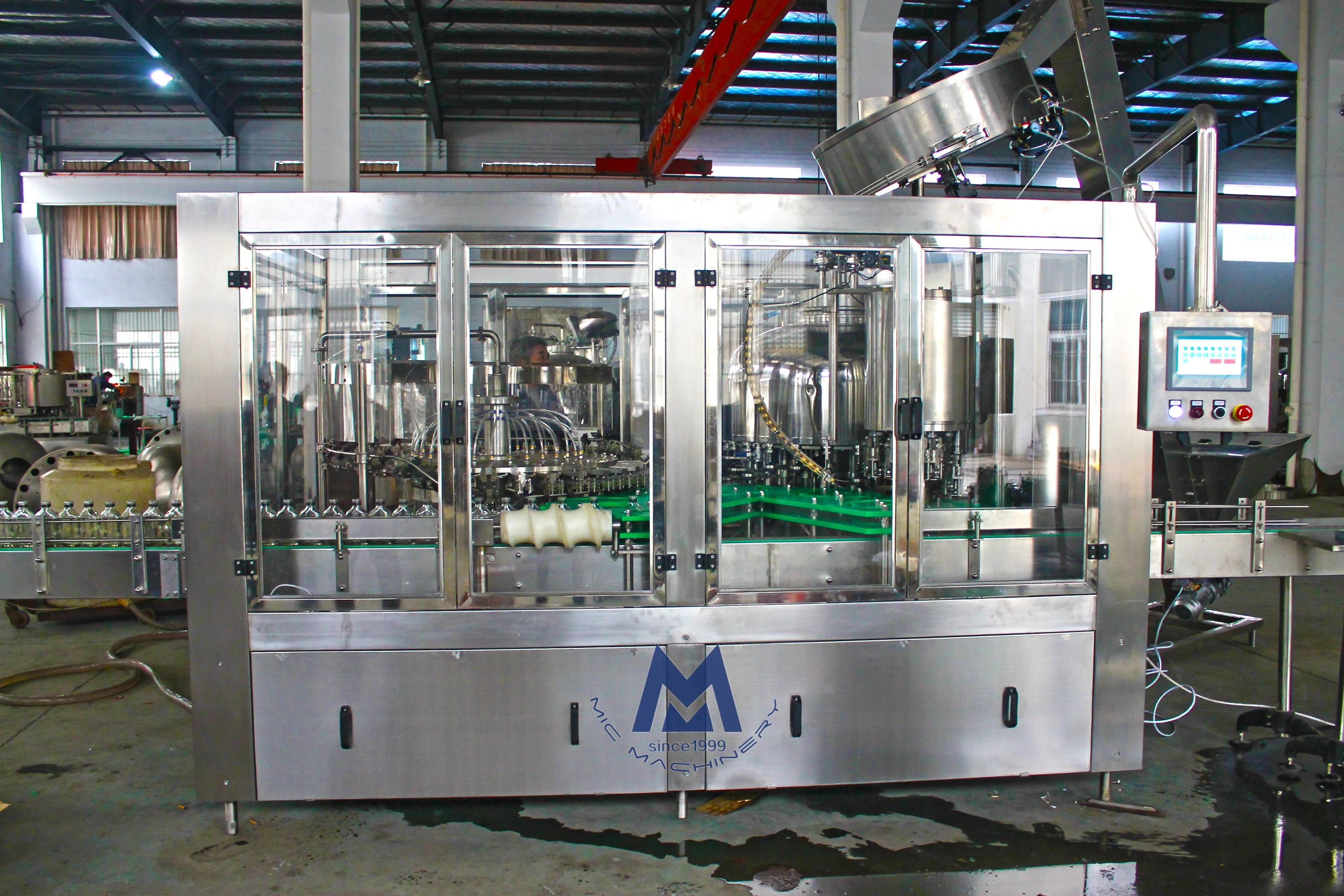 Automatic Monoblock 3in1 Glass Bottle Wine Juice Bottling Equipment Line