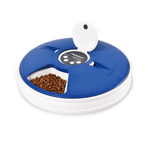 Automatic Pet Feeder for Medium Small Cat Dog, 6 Meals Trays Automatic Timing Pet Dog Food Dispenser Feeder