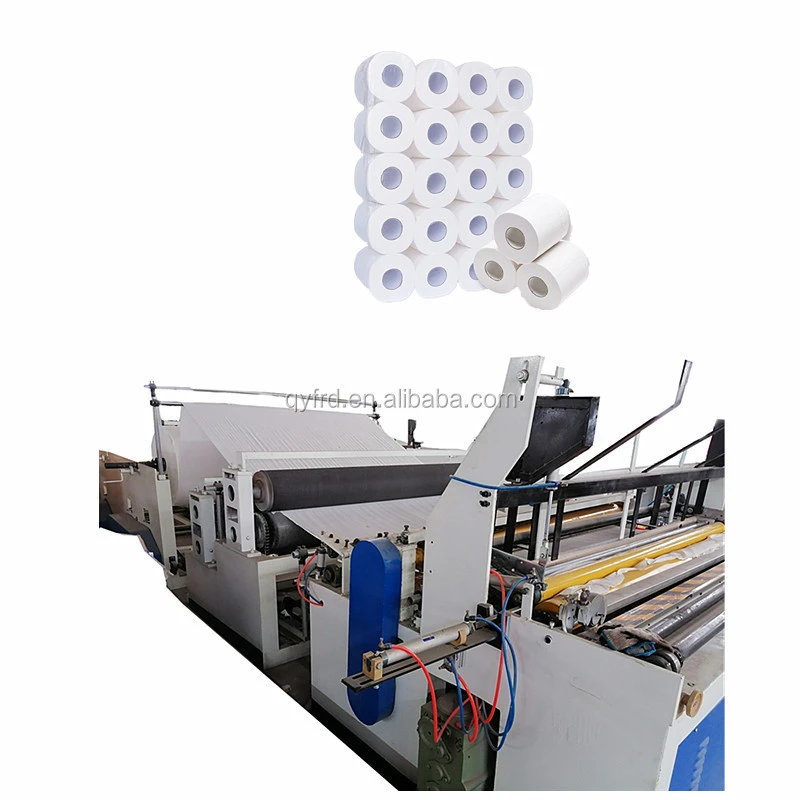 Automatic Toilet Tissue Paper Perforating  Embossing Rewinding Machine /Kitchen Towel Paper Making Machine