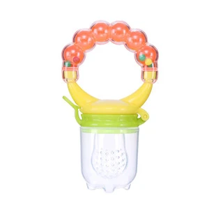 Baby Food Feeder Fresh Fruit Silicone Nipple Teething Toy Reusable Vegetable Fruit Chewable Soother BPA Free