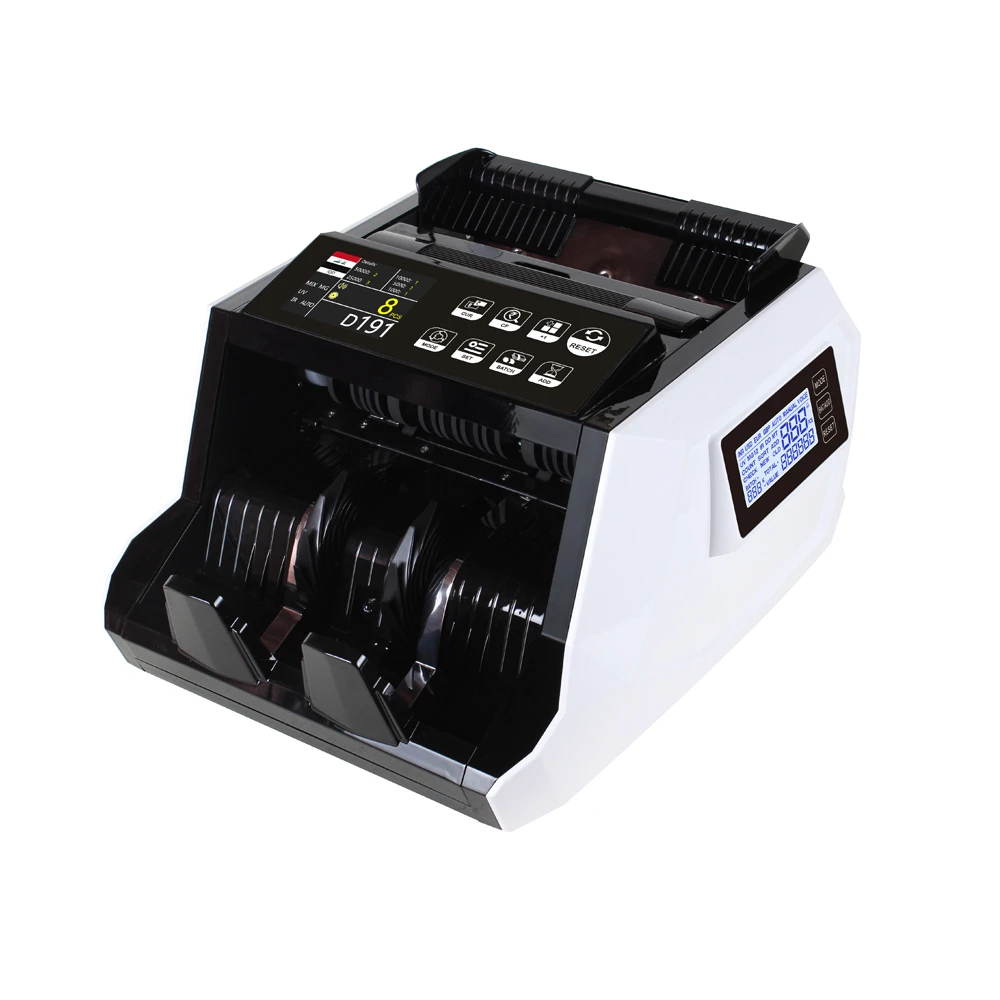 Back Loading Money Counter with MG UV IR for most currencies  Ghana Cedis Banknote Counter Detector FMD-7100