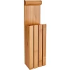 Bamboo wall mounted 3-Slot Knife Block for kitchen