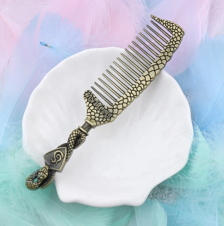 barbe Hogwarts slytherin Combs Salon Barber Comb Hair Care Styling Tools Movie Jewelry &#x27;s magic school hair comb