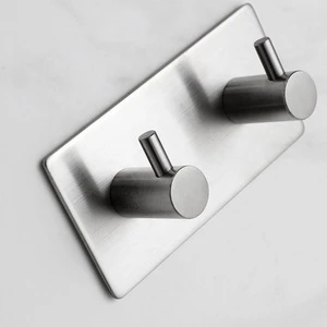Bathroom accessories Design Adhesive Clothes Stainless Steel Towel Hook