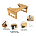Bathroom Squatting Urinal Adjustable Bamboo Squatting Toilet Stool