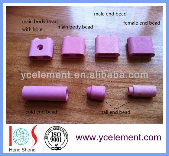 Beads for ceramic heating pad far infrared electric heater