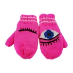 Beautiful acrylic knitted gloves children's mittens baby mittens children's gloves