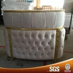 Beautiful tufted salon reception desk