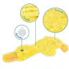 Best Pet Supplies Crinkle Dog Toy for Small, Medium, and Large Breeds, Cute No Stuffing Duck with Soft Squeaker, Fun for Indoor