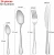 Import Best-Selling 24-piece Stainless Steel Cutlery Set Gift Set Metal 18/0 Knife Fork Spoon Tableware Set from China