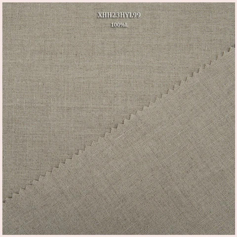 Best Selling 100% Plain Woven Solid Dyed Anti-Static Linen Fabric For Clothing
