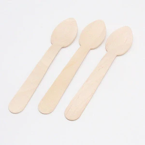 Biodegradable Disposable Wooden Cutlery Wooden Spoons