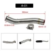 BJ300 BN300S Stainless Steel Motorcycle Exhaust Link Pipe Front Pipe Exhaust For 300cc Motorcycle Exhaust System