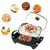 Import Black 12 inch electric frying pan multi function electric skillet with removable adjustable temperature control from China