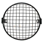 Black Metal Headlight Mesh Grill Motorcycle Headlamp Grid Cover for Harley