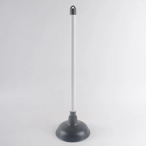 Black Pressure Rubber Toilet Plunger With Plastic Handle