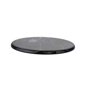 Black stone white background 5W wireless charger USB fast wireless charger applicable