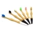 Import black toothbrush head and wave shape handle, OEM travel kids bamboo toothbrush from China